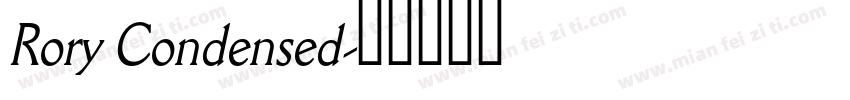 Rory Condensed字体转换